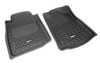 Floor Liners, Front, Black; 08-11 Toyota Sequoia/Tundra