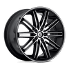 Asanti Black ABL-10 POLLUX 20X10 MACHINED FACE BLACK LIP 5X112 - ABL10-20105638MB