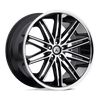 Asanti Black ABL-10 POLLUX 20X8.5 MACHINED FACE SS LIP 5X120 - ABL10-20855235MS