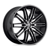 Asanti Black ABL-10 POLLUX 22X9 MACHINED FACE BLACK LIP 5X112 - ABL10-22905632MB