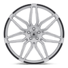 Asanti Black ABL-11 SIRIUS 20X8.5 BRUSHED SILVER CARBON FIBER INSERT BLANK - ABL11-20850038SL