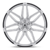 Asanti Black ABL-11 SIRIUS 22X9 BRUSHED SILVER CARBON FIBER INSERT 5X115 - ABL11-22901515SLA