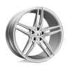 Asanti Black ABL-12 ORION 20X8.5 BRUSHED SILVER CARBON FIBER INSERT 5X4.5 - ABL12-20851238SL