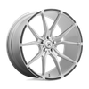 Asanti Black ABL-13 VEGA 22X10.5 BRUSHED SILVER CARBON FIBER INSERT 5X4.5 - ABL13-22051235SL