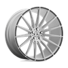 Asanti Black ABL-14 POLARIS 22X10.5 BRUSHED SILVER CARBON FIBER INSERT 5X4.5 - ABL14-22051235SL