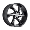 Asanti Black ABL-17 20X8.5 SATIN BLACK MACHINED 6X5.5 - ABL17-20856815MS