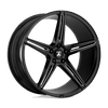 Asanti Black ABL-22 ALPHA 5 20X10.5 GLOSS BLACK MILLED 5X4.5 - ABL22-20051238BK