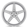 Asanti Black ABL-22 ALPHA 5 22X10.5 BRUSHED SILVER 5X4.5 - ABL22-22051235SL