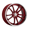 Asanti Black ABL-23 SIGMA 20X10.5 CANDY RED WITH CHROME LIP 5X4.5 - ABL23-20051238RD