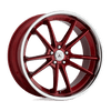 Asanti Black ABL-23 SIGMA 20X10.5 CANDY RED WITH CHROME LIP 5X115 - ABL23-20051520RD