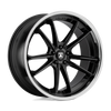 Asanti Black ABL-23 SIGMA 20X9 GLOSS BLACK CHROME LIP BLANK - ABL23-20900035BK