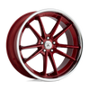 Asanti Black ABL-23 SIGMA 22X10.5 CANDY RED WITH CHROME LIP 5X115 - ABL23-22051525RD