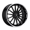 Asanti Black ABL-24 BETA 22X9 GLOSS BLACK CHROME LIP 5X4.5 - ABL24-22901232BK