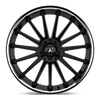 Asanti Black ABL-24 BETA 24X9 GLOSS BLACK CHROME LIP 5X112 - ABL24-24905632BK
