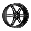 Asanti Black ABL-25 ALPHA 6 24X10 GLOSS BLACK MILLED 6X5.5 - ABL25-24106230BK