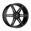 Asanti Black ABL-25 ALPHA 6 24X10 GLOSS BLACK MILLED 6X135 - ABL25-24106330BK