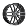 Asanti Black ABL-28 BARON 24X10 GLOSS BLACK WITH GRAY TINT 6X5.5 - ABL28-24106815GY