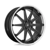 Asanti Black ABL-29 EMPEROR 22X10 GLOSS BLACK MILLED WITH CHROME LIP 6X5.5 - ABL29-22106230BK