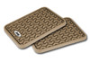 Floor Liners, Rear, Tan, Jeep Logo, Universal