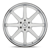 Asanti Black ABL-32 KAISER 24X10 BRUSHED SILVER CHROME LIP 6X135 - ABL32-24063430