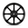 Asanti Black ABL-32 KAISER 20X9 SATIN BLACK GLOSS BLACK LIP 5X5.0 - ABL32-29050730