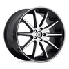 Asanti Black ABL-4 CAPELLA 22X9 MACHINED FACE BLACK LIP 5X5.0 - ABL4-22905035MB