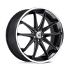 Asanti Black ABL-5 ALTAIR 20X10 MATTE BLACK MILLED SS LIP 5X4.5 - ABL5-20101238BM