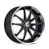 Asanti Black ABL-5 ALTAIR 20X10 MATTE BLACK MILLED SS LIP 5X4.5 - ABL5-20101245BM