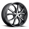 Asanti Black ABL-8 ELEKTRA 20X8.5 MACHINED FACE BLACK LIP 5X112 - ABL8-20855638MB