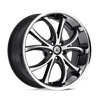 Asanti Black ABL-8 ELEKTRA 22X9 MACHINED FACE SS LIP 5X112 - ABL8-22905638MS