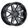 Black Rhino RUSH 17X9.5 GLOSS BLACK W/ MILLED SPOKES 5X5.0 - 1795RSH-85127B71