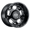 Black Rhino GUSSET 18X9.5 GLOSS BLACK W/ MILLED SPOKES 8X180 - 1895GUS068180B25