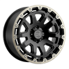 Black Rhino RAZORBACK 20X9 MATTE BLACK W/ MACHINED DARK TINT LIP 8X180 - 2090RAZ128180M25