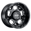 Black Rhino GUSSET 20X9.5 GLOSS BLACK W/ MILLED SPOKES 8X170 - 2095GUS-88170B25