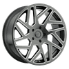 Black Rhino CYCLONE 22X9.5 GLOSS TITANIUM W/ MILLED SPOKES 6X5.5 - 2295CYC156140G12