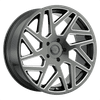 Black Rhino CYCLONE 22X9.5 GLOSS TITANIUM W/ MILLED SPOKES 5X5.5 - 2295CYC205140G78