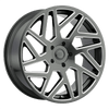 Black Rhino CYCLONE 24X10 GLOSS TITANIUM W/ MILLED SPOKES 6X5.5 - 2410CYC256140G12