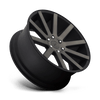 DUB 1PC S121 SHOT CALLA 24X10 MATTE BLACK DOUBLE DARK TINT 5X5.5 - S121240085+25