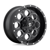 Fuel 1PC D525 REVOLVER 15X10 MATTE BLACK MILLED 5X4.75/5.0 - D52515000837