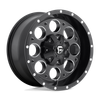 Fuel 1PC D525 REVOLVER 20X9 MATTE BLACK MILLED 8X6.5 - D52520908257
