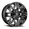 Fuel 1PC D555 AMBUSH 20X9 GLOSS BLACK MILLED 8X170 - D55520901750