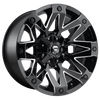 Fuel 1PC D555 AMBUSH 20X9 GLOSS BLACK MILLED 6X135/5.5 - D55520909857