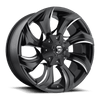 Fuel 1PC D571 STRYKR 20X10 GLOSS BLACK MILLED 8X6.5 - D57120008247