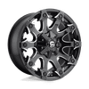 Fuel 1PC D578 BATTLE AXE 20X12 GLOSS BLACK MILLED 5X4.5/5.0 - D57820202647
