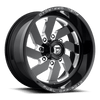 Fuel 1PC D582 TURBO 20X9 GLOSS BLACK MILLED 6X5.5 - D58220908357