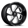 Fuel 1PC D587 FLOW 20X10 GLOSS BLACK MILLED 6X5.5 - D58720008347