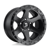 Fuel 1PC D589 RIPPER 17X9 MATTE BLACK GLOSS BLACK LIP 5X5.0 - D58917907345