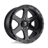 Fuel 1PC D589 RIPPER 17X9 MATTE BLACK GLOSS BLACK LIP 6X135 - D58917908945