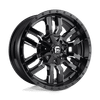 Fuel 1PC D595 SLEDGE 22X12 GLOSS BLACK MILLED 5X4.5/5.0 - D59522202647