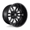 Fuel 1PC D595 SLEDGE 24X14 GLOSS BLACK MILLED 8X6.5 - D59524408245 Fuel 1PC D595 SLEDGE 24X14 GLOSS BLACK MILLED 8X6.5 - D59524408245